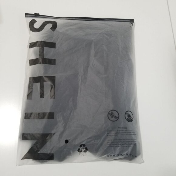 NEW SHEIN Frenchy High Waist Fold Pleated Wide Leg Pants Color Black Size L - Picture 5 of 5